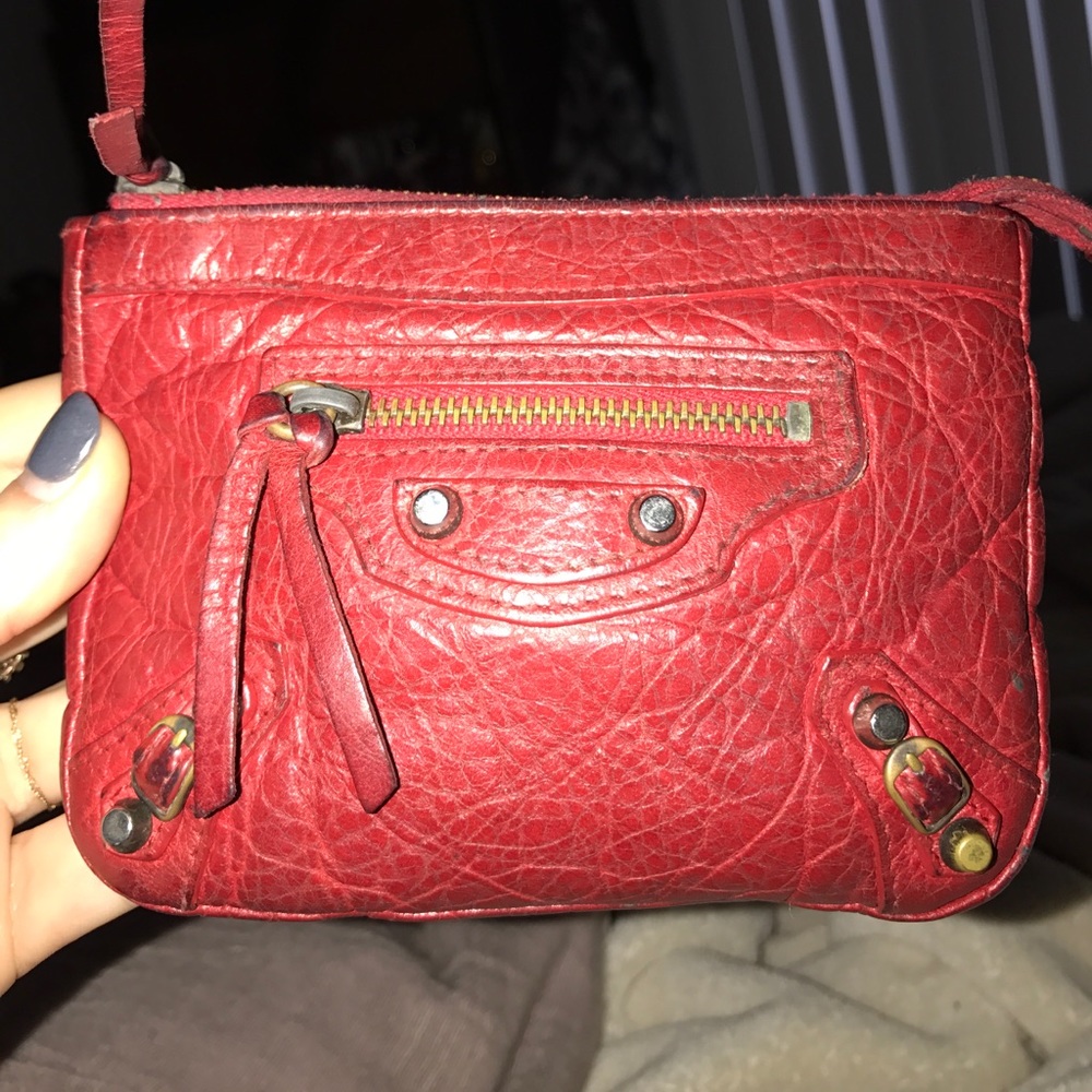 Beautiful Red Balenciaga Wallet
