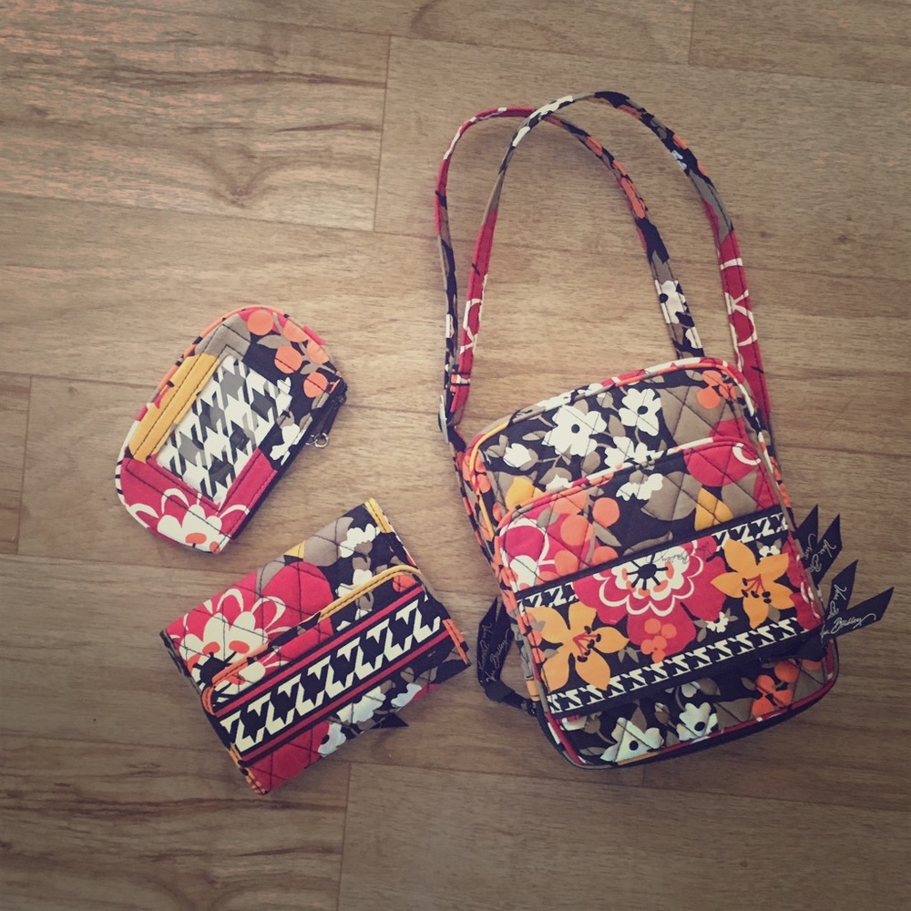 Vera Bradley Cross Body bag, wallet, coin purse