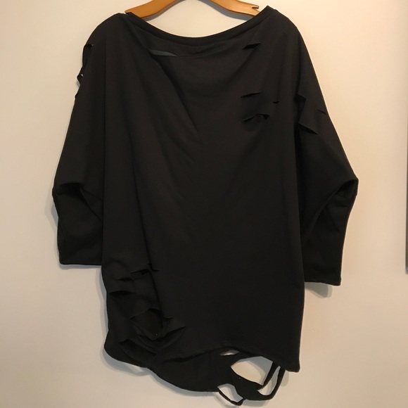 Distressed Sweater Dress - Picture 4 of 8