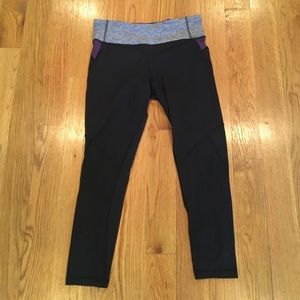 Lululemon brushed run inspire crop - size 8