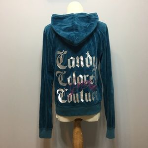 Juicy Couture Velour Zip Up Hoodie