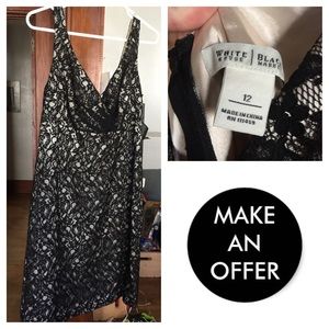WHBM size 12 Lace Black dress LBD