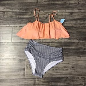 Cupshe Seaside NWT High-Waisted Bikini Set