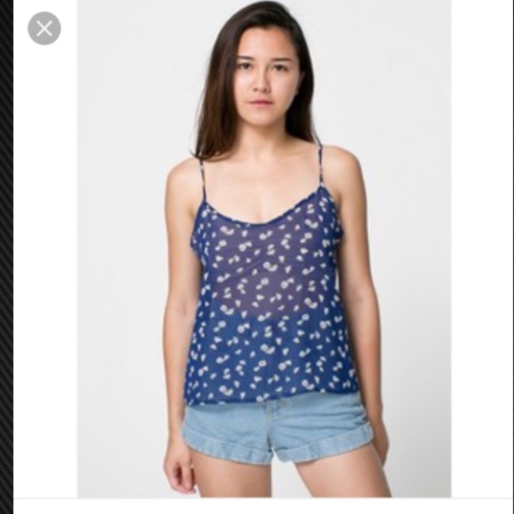 American Apparel chiffon blouse 💙