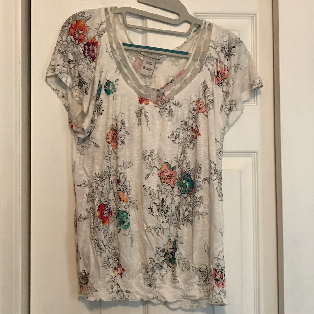 American Rag burnout floral top