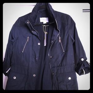 BCBG Navy Spring Coat
