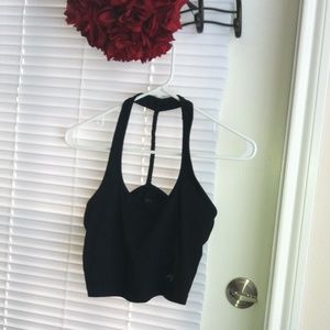 Mika Yoga Black Crop Top