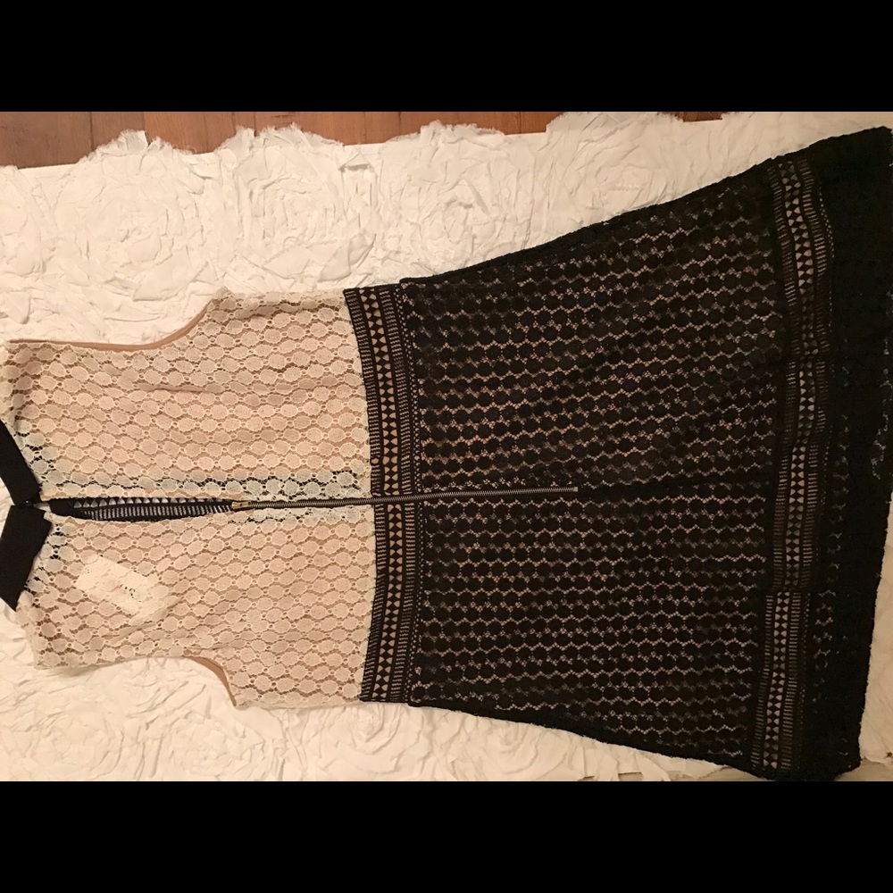 Eyelet Collar Dress