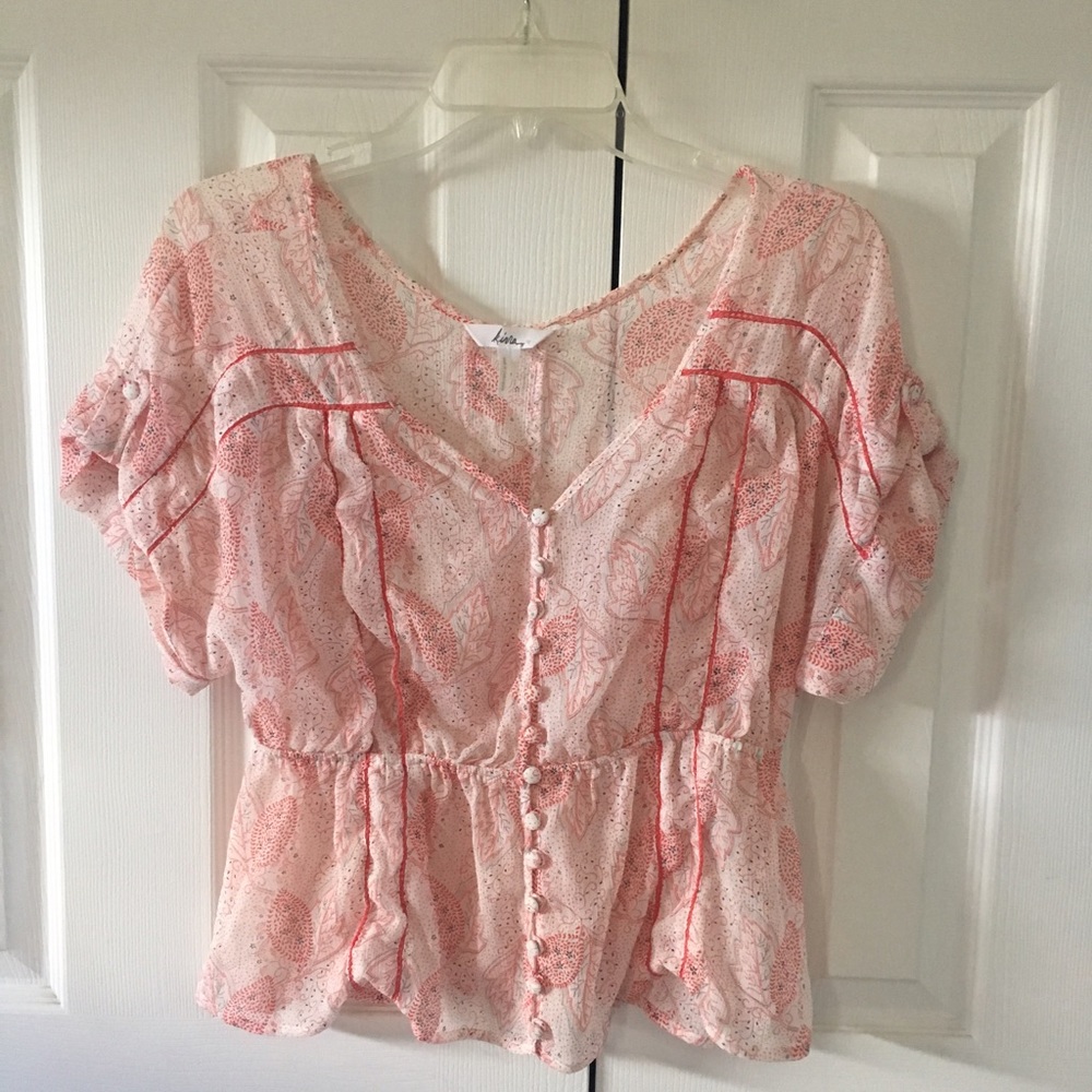 Pink designed Blouse