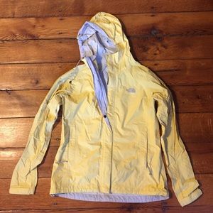 Yellow Northface Rain Jacket