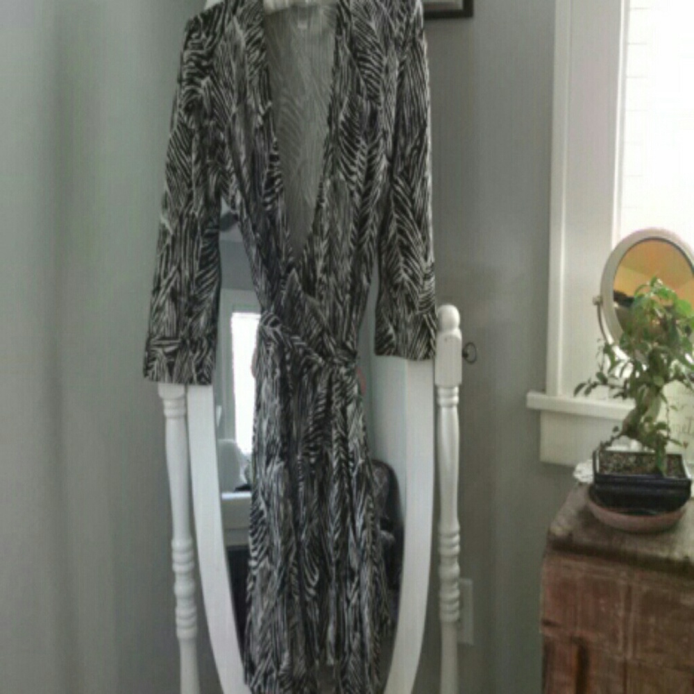 Diane von Furstenburg silk knit wrap dress
