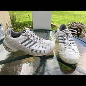 Adidas Climalite White Leather Athletic Shoes