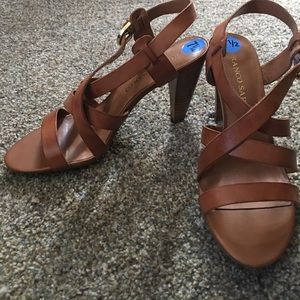 Franco Sarto brown strappy sandals!