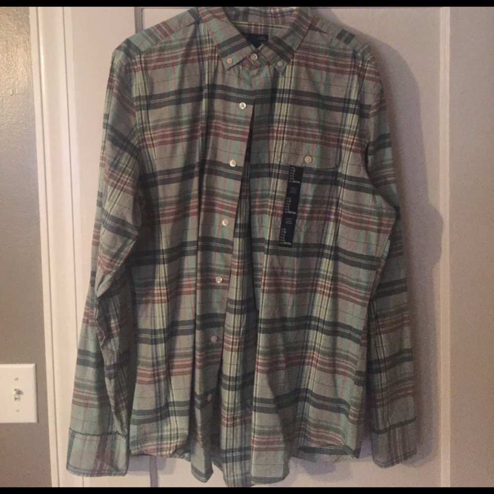 Men's Gap button down shirt Large slim fit nwt