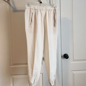 Joie white crop pants xs