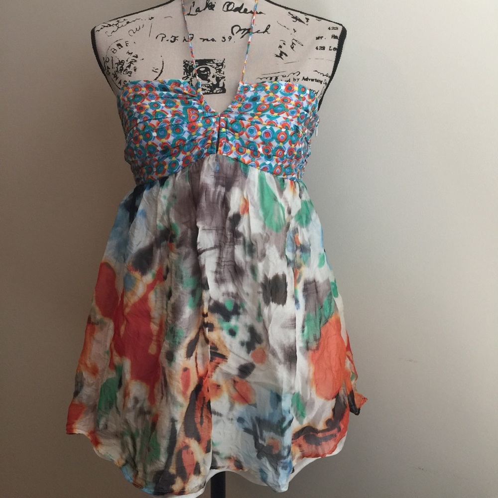 Zara Woman Silk Halter Top
