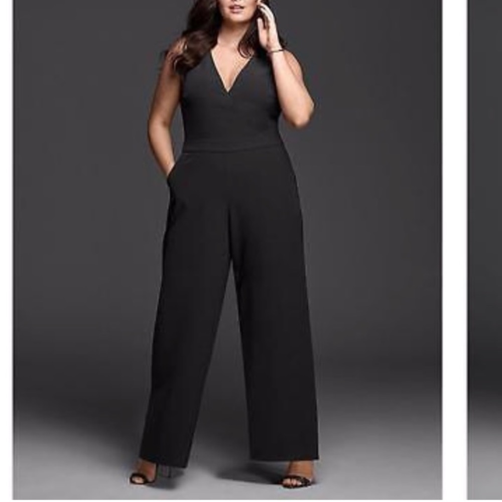 Lane Bryant Black Jumpsuit Jumper 14/16
