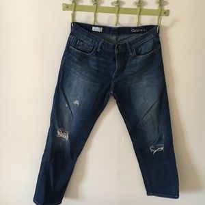 Gap sexy boyfriend distressed jeans