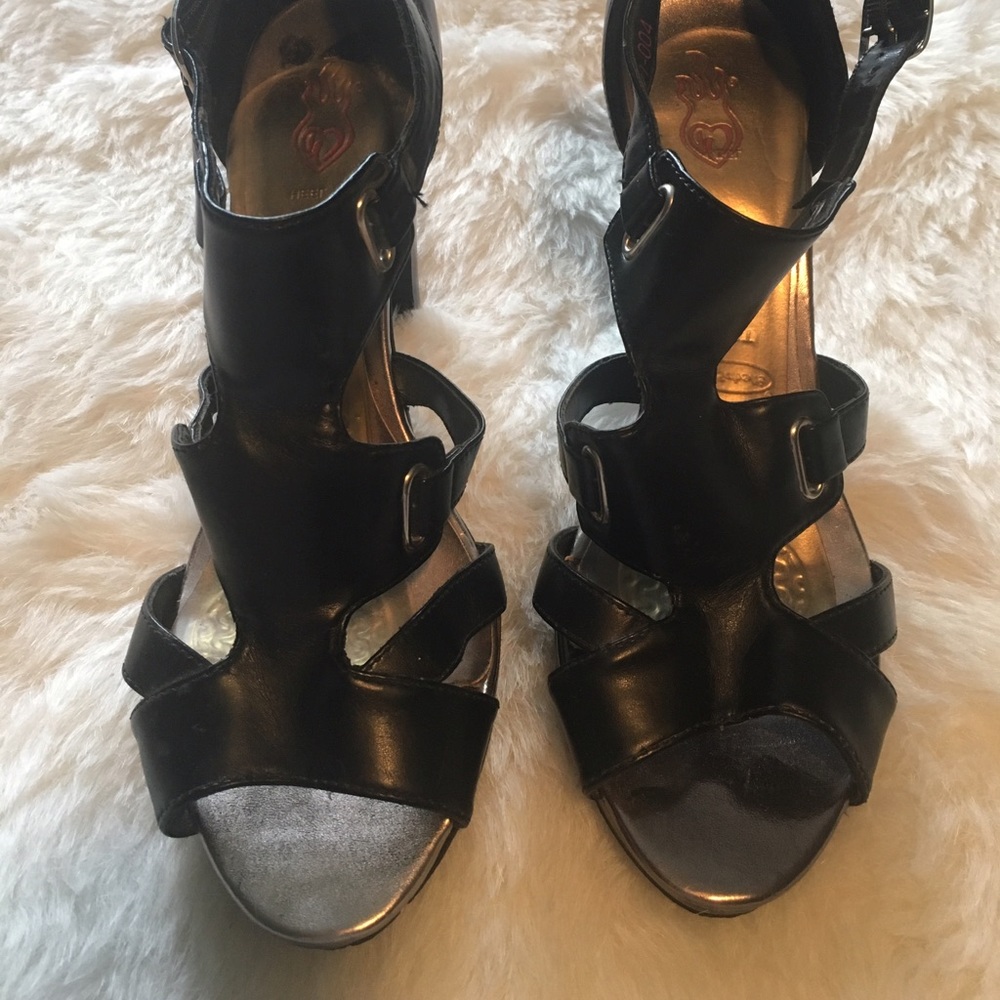 Strappy heels
