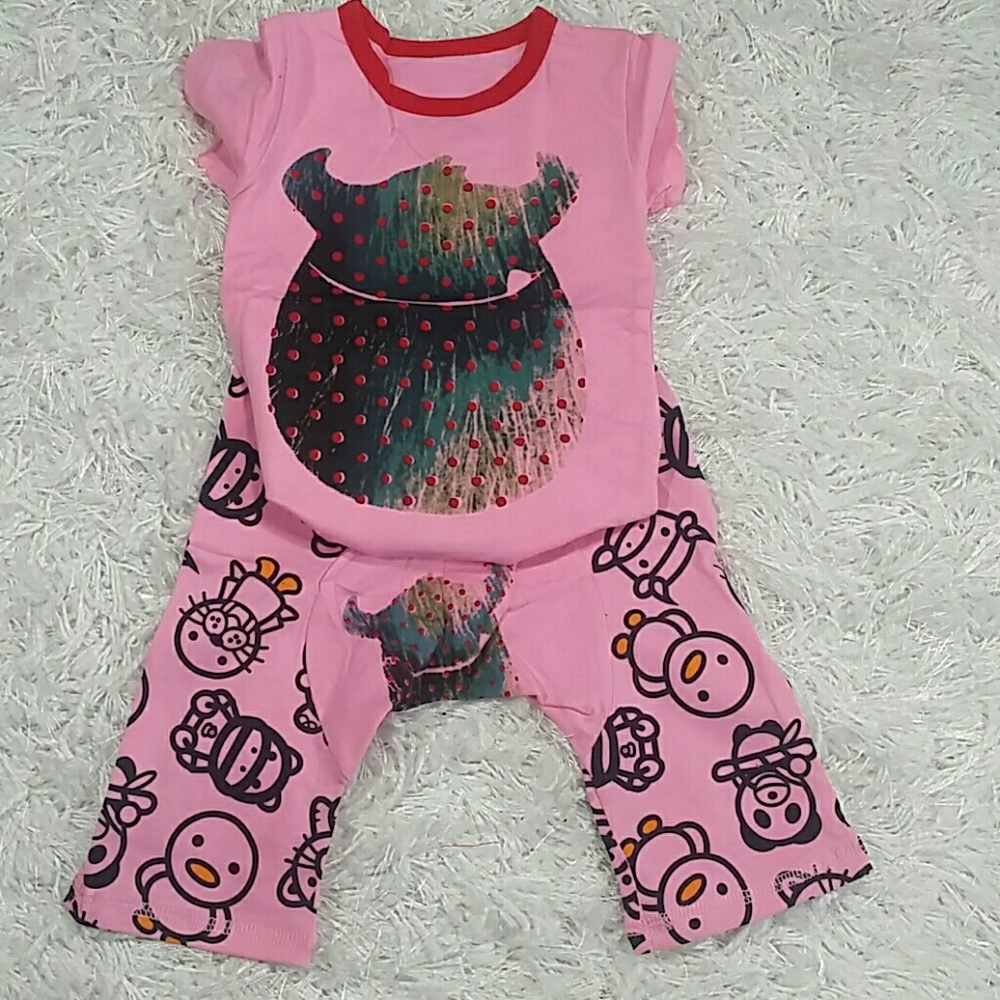 Pink Monster 2 pc set.  Kids - Picture 5 of 5