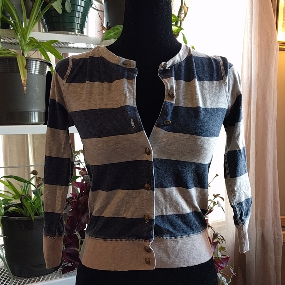 J. Crew striped cardigan