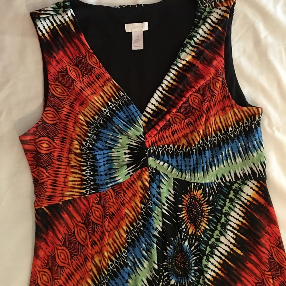 Wonderful ethnic print dress by Chicos! - Picture 2 of 5