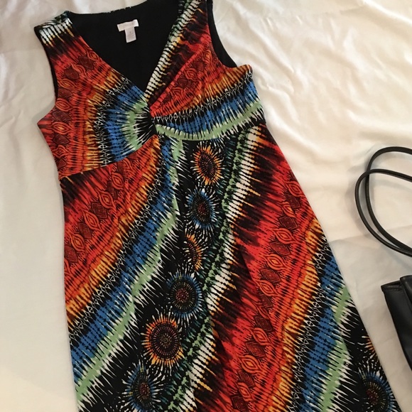 Wonderful ethnic print dress by Chicos! - Picture 4 of 5