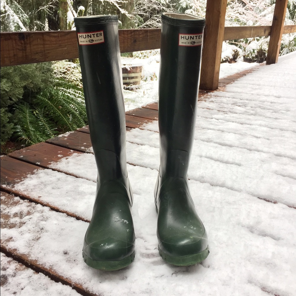 Hunter Boots Made in Scotland +Rubber Buffer spray