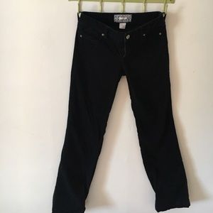 JCrew Black corduroy bootcut pants