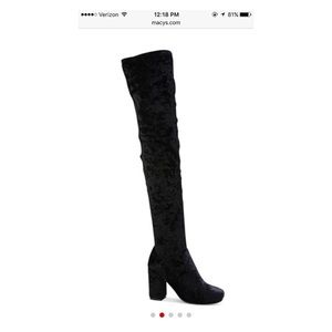 CARLOS SANTANA OVER THE KNEE BLOCK HEEL BOOT