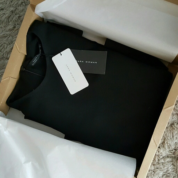 Zara Black Cut-Out Dress - Picture 6 of 7