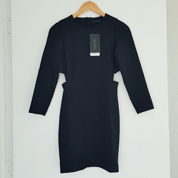 Zara Black Cut-Out Dress - Picture 7 of 7