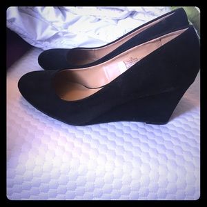 Black high heel shoes