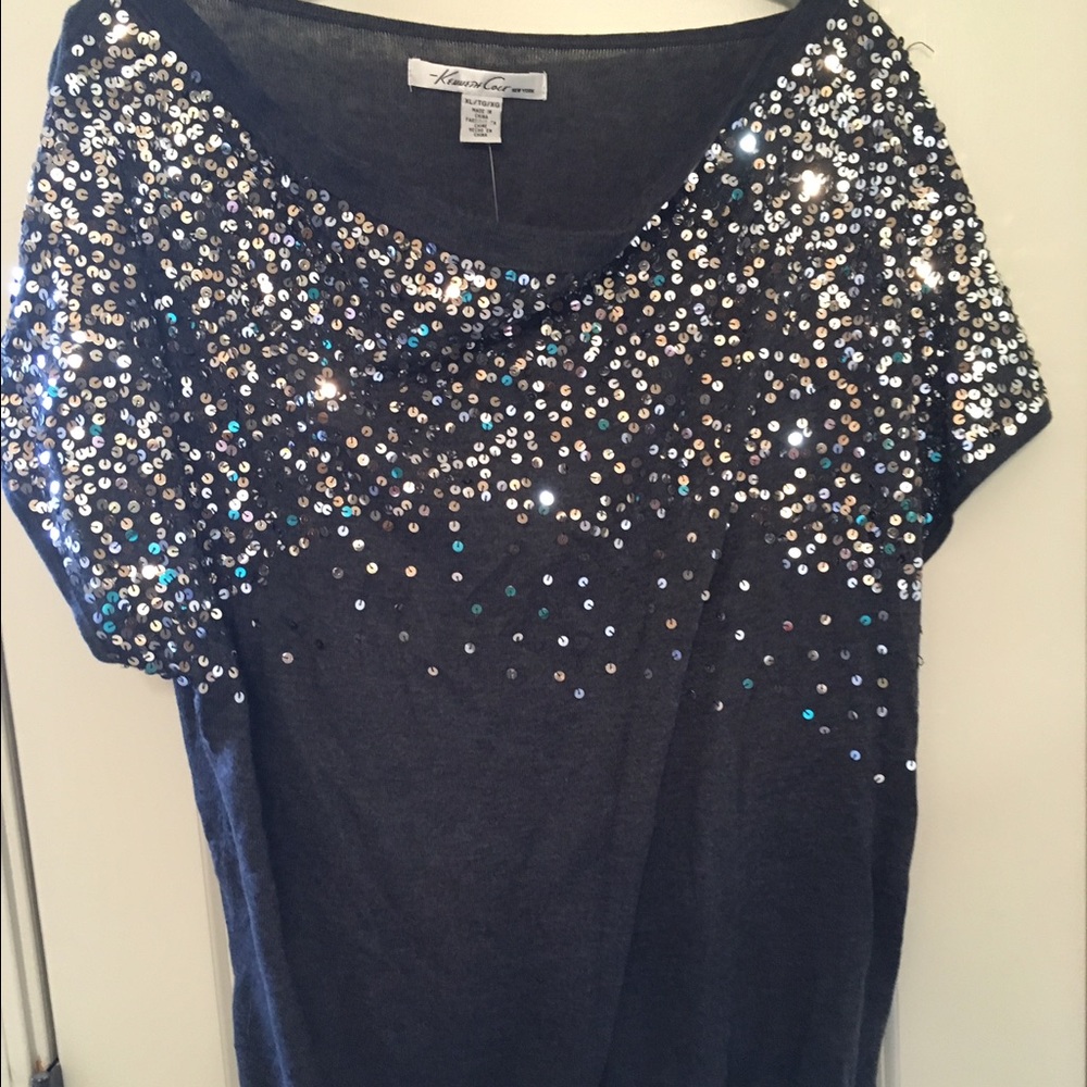 Kenneth Cole sequin sweater