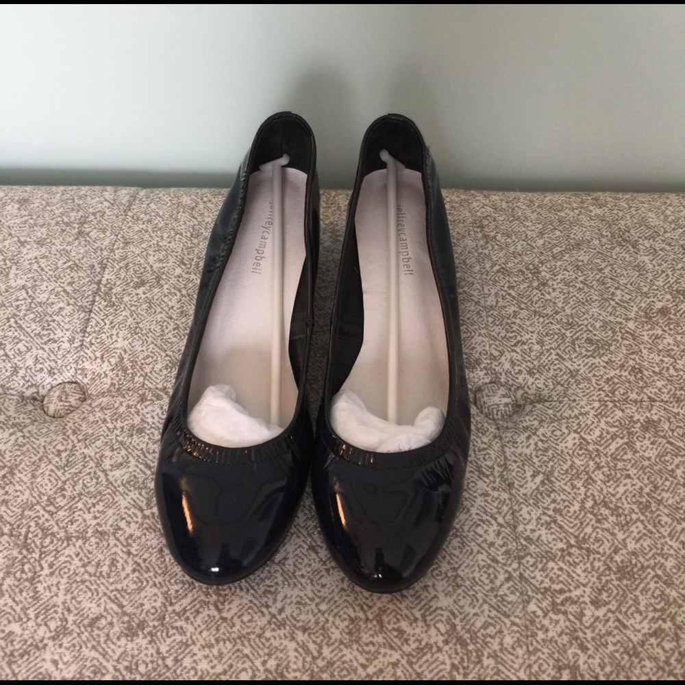 Jeffrey Campbell Navy Patent Leather Bitsie - 9