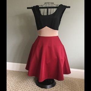 Midcloth colorblock dress