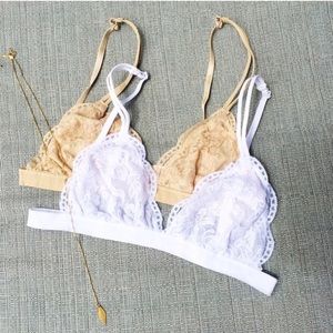 Last Set //Two Lace Bralettes