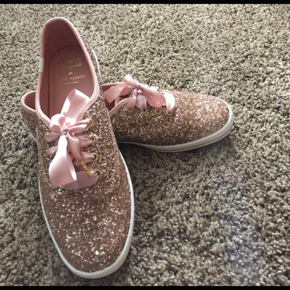 Rose Gold Glitter Keds
