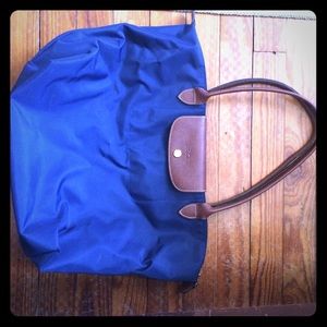 Large Le Pliage Navy Longchamp Bag