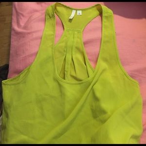 Greenish colored tank top