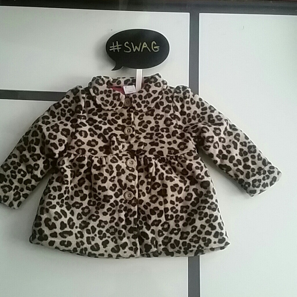 NWOT Toddler Leopard  Print Dress Coat