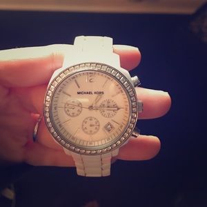 White Michael Kors watch