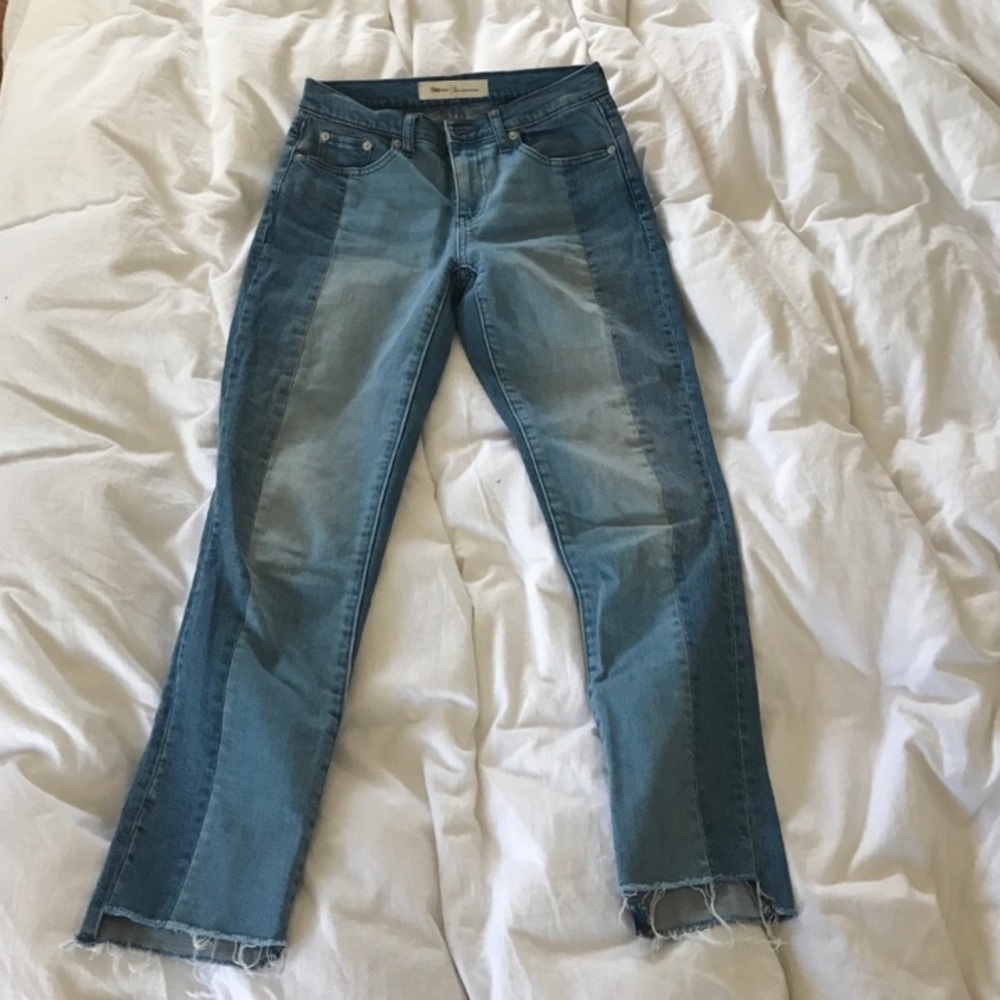 GAP Best Girlfriend Two Tone Jean with Step Hem
