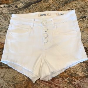 Wild Blue High-waisted shorts