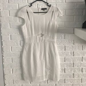 Redberry White Cut-out Mini Dress