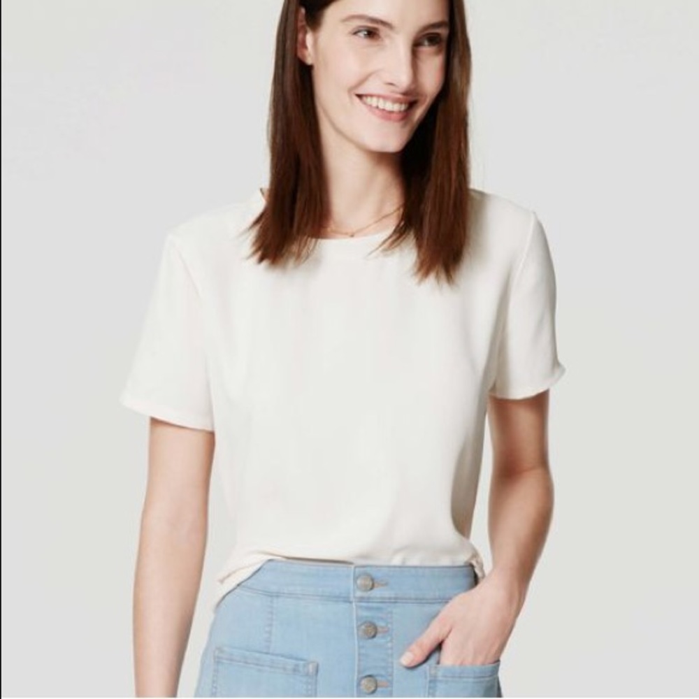 Sleek shirttail top