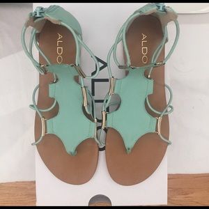 Aldo Zeanna Teal Gladiator Sandal