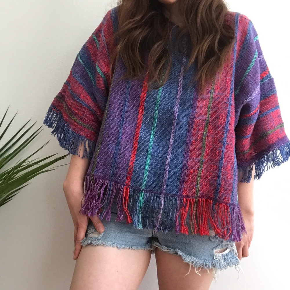 Vintage Vibrant poncho