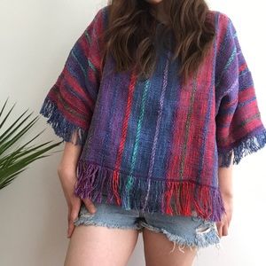 Vintage Vibrant poncho