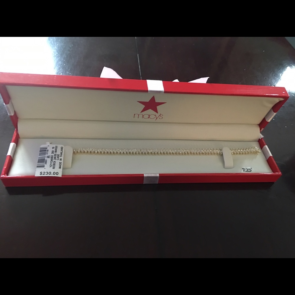 Giani Bernini Cubic Zirconia 24/k Tennis Bracelet